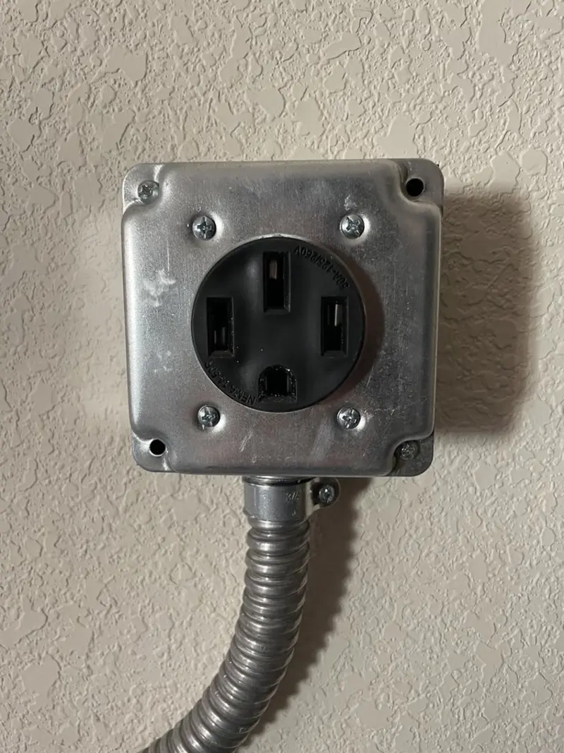 NEMA 14-50 outlet installed for Electrical Panel Upgrade in Dearborn Heights